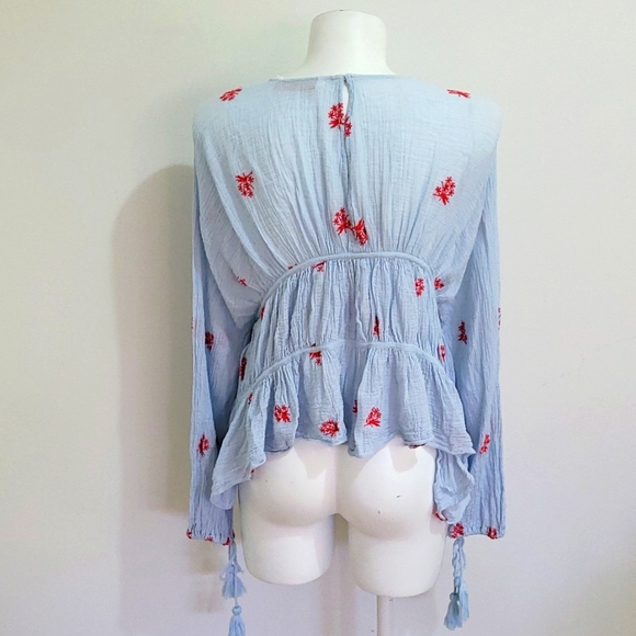 Zara top in a cheesecloth material size S/M - Picture 5 of 8